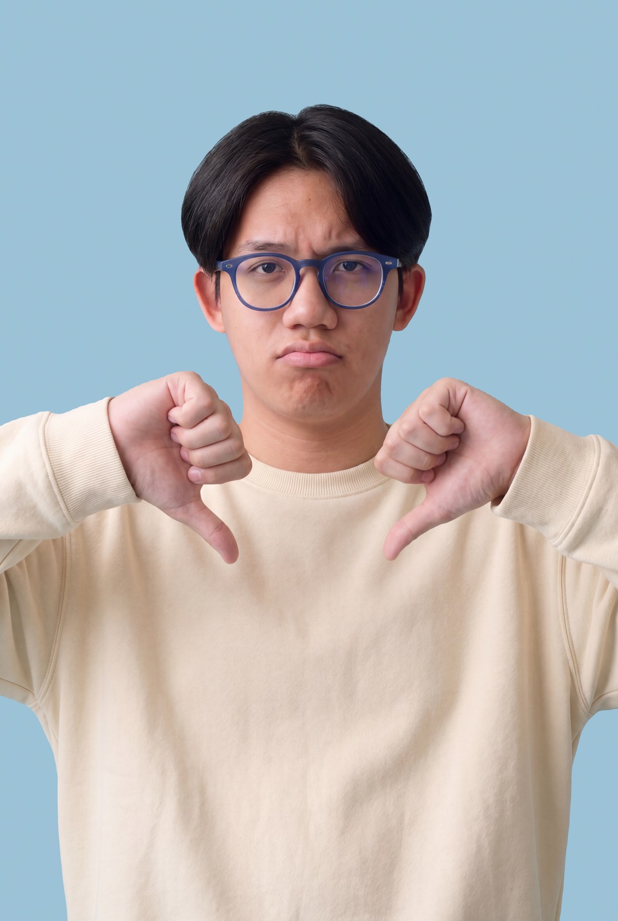 A2 cheeky · Both-Thumbs-Down Mock-Sad